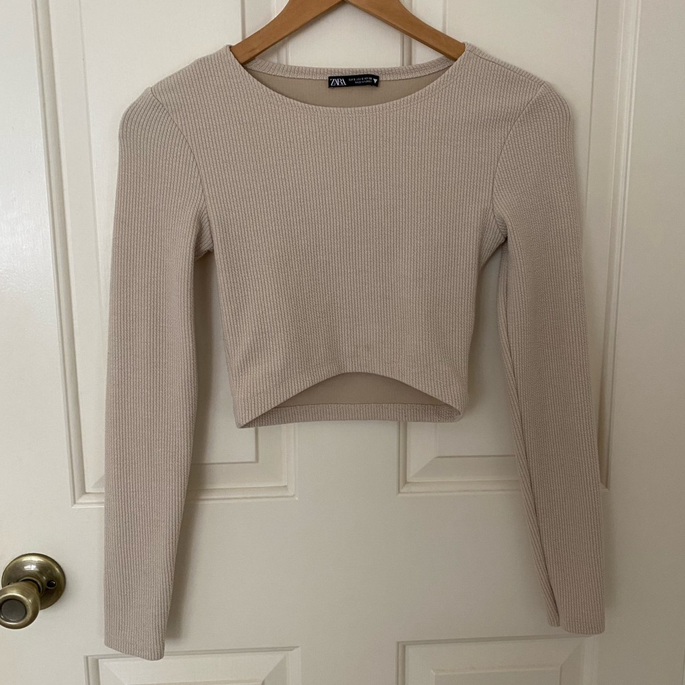 ZARA Long Sleeve Tan